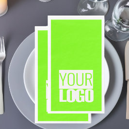 Leuchtgrün - Fügen Sie Ihre Logo-Servietten hinzu Serviette