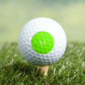Leuchtgrün - Monogramm hinzufügen Golfball (Insitu T-Shirt)