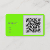 Leuchtgrün - QR-Code Visitenkarte (Rückseite)