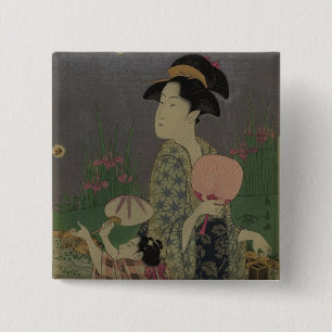 Leuchtkäfer, 1793 (Farbholzschnitt) Button