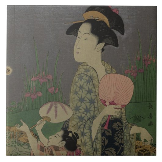 Leuchtkäfer, 1793 (Farbholzschnitt) Fliese (Vorderseite)