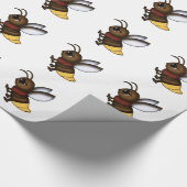 Leuchtkäfer eingewickeltes Papier Geschenkpapier (Ecke)