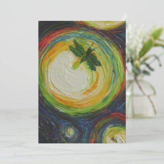 Leuchtkäfer-Einladung Einladung (Stehend Vorderseite)