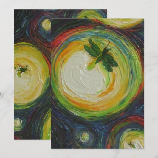 Leuchtkäfer-Einladung Einladung (Vorne/Hinten)