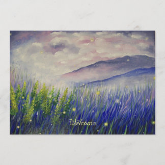 Leuchtkäfer-Einladung (freier Raum nach innen) Einladung