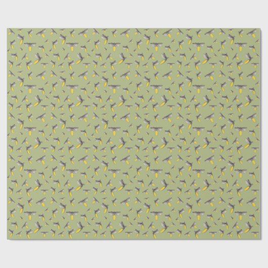 Leuchtkäfer Geschenkpapier (Flach)
