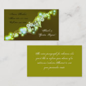 Leuchtkäfer golden visitenkarte (Vorne/Hinten)