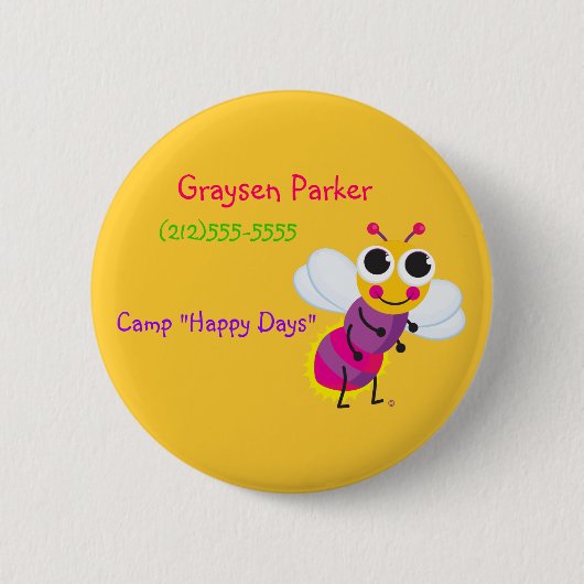 Leuchtkäfer-Identifizierungs-Knopf Button (Vorderseite)