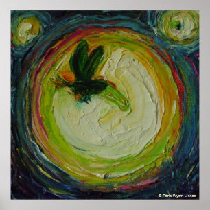 Leuchtkäfer-Kunst-Plakat Poster