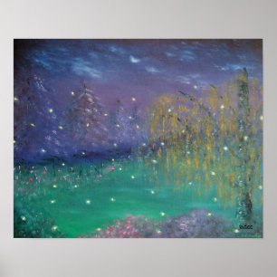 Leuchtkäfer-Plakat Poster