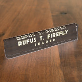 Leuchtkäfer-Schreibtisch-Nummernschild Namensplakette (Seite)