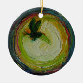 Leuchtkäfer-Verzierung Keramik Ornament (Vorne)