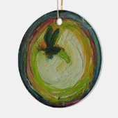 Leuchtkäfer-Verzierung Keramik Ornament (Links)