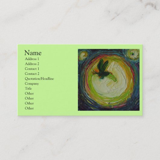 Leuchtkäfer-Visitenkarte Visitenkarte (Vorderseite)