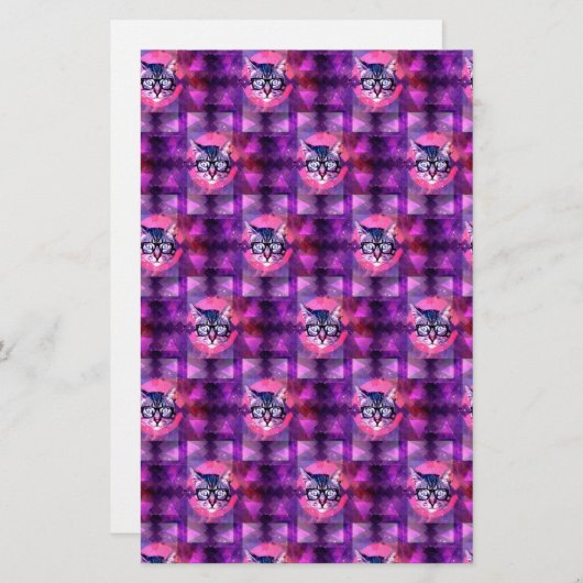 Leuchtkatze Briefpapier (Vorne/Hinten)