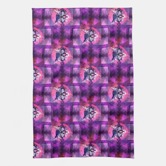 Leuchtkatze Geschirrtuch (Vertikal)