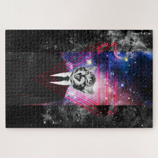 Leuchtkatze Puzzle (Horizontal)