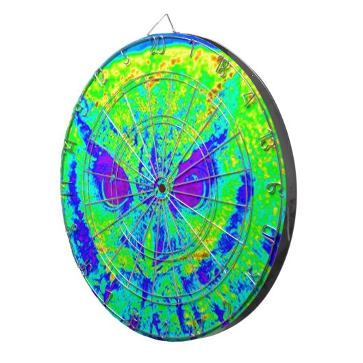 Leuchtkauz Dartscheibe (Vorderseite rechts)