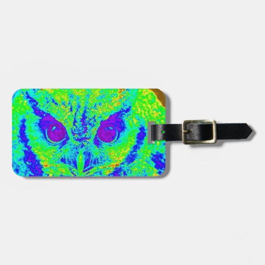 Leuchtkauz Gepäckanhänger (Vorderseite horizontal)