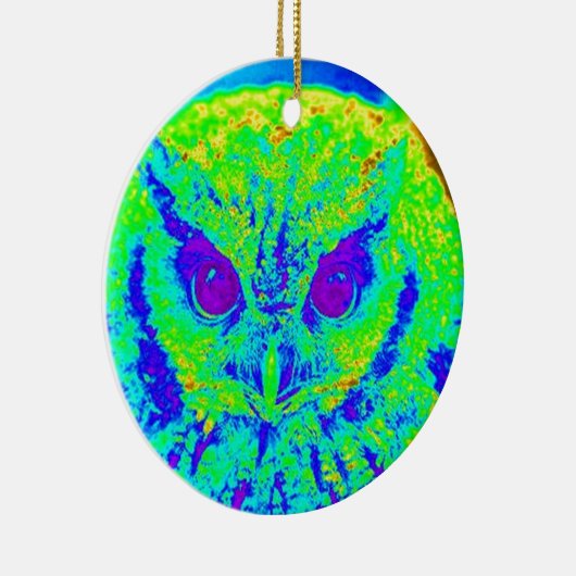 Leuchtkauz Keramikornament (Rechts)
