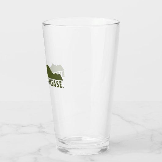 Leuchtkörper Bitte Glas (Links)