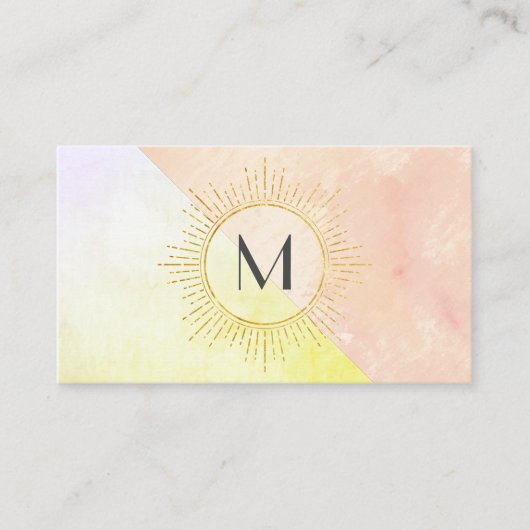 Leuchtkörper für Wasserfarben Visitenkarte (Vorderseite)