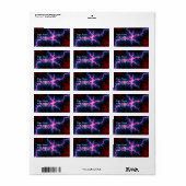 Leuchtkranz Adressaufkleber (Vorne)