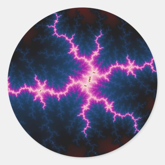 Leuchtkranz Runder Aufkleber (Vorderseite)