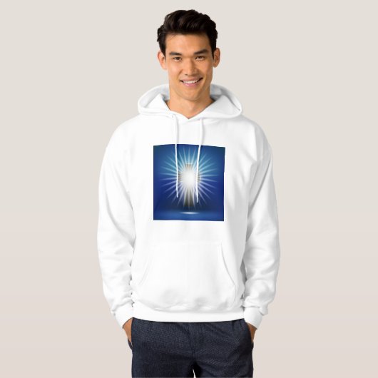 Leuchtkreuz Hoodie (Vorne ganz)