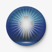 Leuchtkreuz Pappteller (Vorderseite)