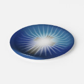 Leuchtkreuz Pappteller (Schrägansicht)