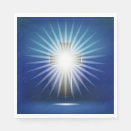 Leuchtkreuz Serviette (Vorderseite)