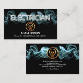 Leuchtmittel Blue Electric Blitzgerät Visitenkarte (Vorne/Hinten)