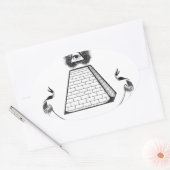 Leuchtmittel Ovaler Aufkleber (Umschlag)