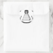 Leuchtmittel Quadratischer Aufkleber (Tasche)