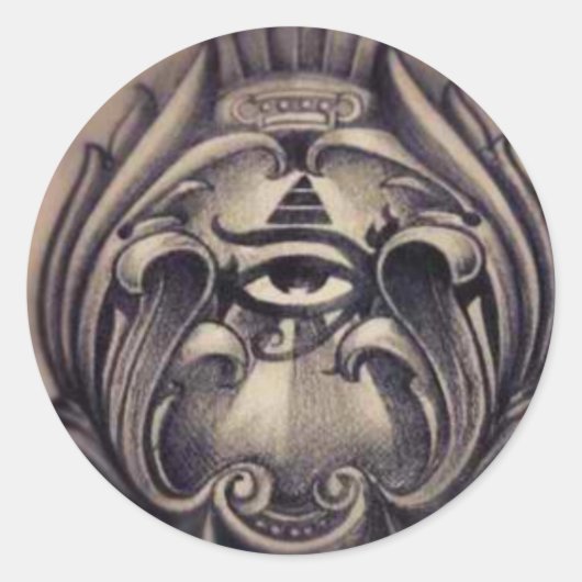 Leuchtmittel Runder Aufkleber (Vorderseite)