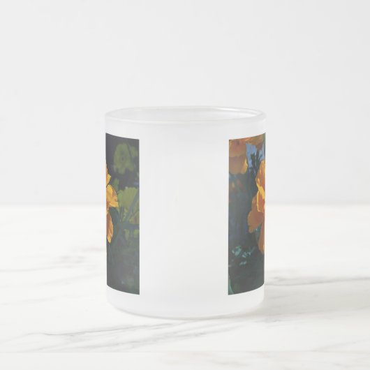 Leuchtorange-Ringelblume Mattglastasse (Mittel)