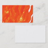 Leuchtorange-Visitenkarte Visitenkarte (Vorne/Hinten)