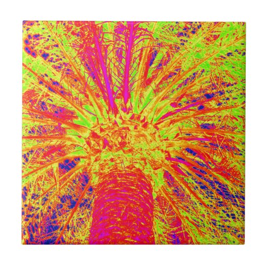 Leuchtpalme Fliese (Vorderseite)