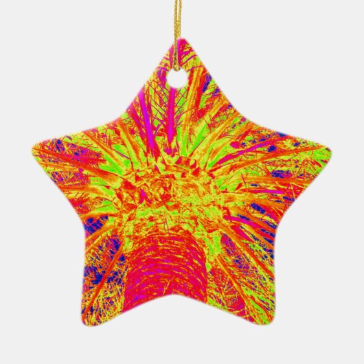 Leuchtpalme Keramik Ornament (Vorne)