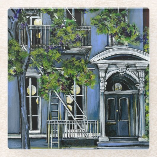 Leuchtspinnen von innen glasuntersetzer (Vorderseite)