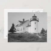Leuchtstation Kürkin Island Postkarte (Vorne/Hinten)