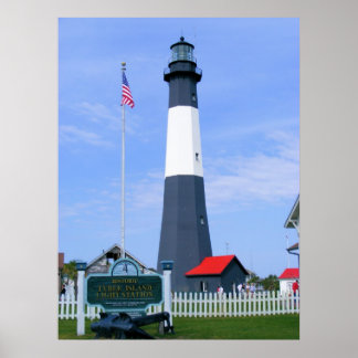 Leuchtstation Tybee Island Poster