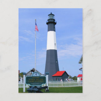 Leuchtstation Tybee Island Postkarte