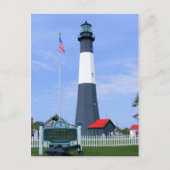 Leuchtstation Tybee Island Postkarte (Vorderseite)