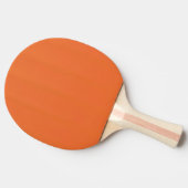 Leuchtstoff orange Klingeln Pong Neonpaddel Tischtennis Schläger (Seitenansicht)