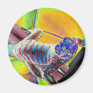 Leuchtstoffeidechse Magnet