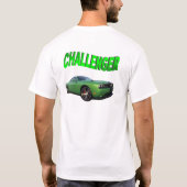 Leuchtstoffgrün DODGE Herausforderer-HEMI T-Shirt (Rückseite)