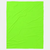 Leuchtstoffgrün Fleecedecke (Vorderseite)
