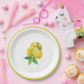 Leuchtstofflampen und Blätter Papierplatte Pappteller (Party)